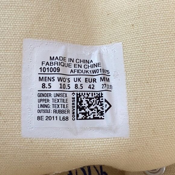 BEAUTY AND THE BEAST FAN ART HIGH TOP CONVERSE CUSTOM SNEAKER MEN 8.5 WOMEN 10.5 - Picture 13 of 14